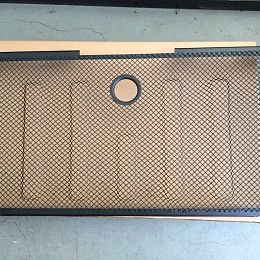 Image of a Jeep Wrangler Jeep Wrangler JK 3D Grille mesh Black Color fits OEM Grille