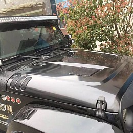 Image of a Jeep Wrangler  Jeep Wrangler JK Rugged Ridge Style Performance Vented Hood (steel)