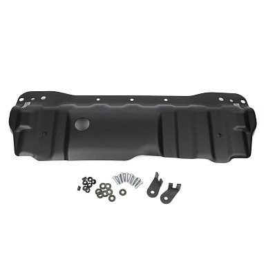 Image of a Jeep Wrangler Body Armor 10th Anniversary Style Front Skid Steel Plate for Wrangler JK