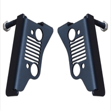 Image of a Jeep Wrangler    2 Pieces Steel Foot Rest Pegs Pedal Jeep Style