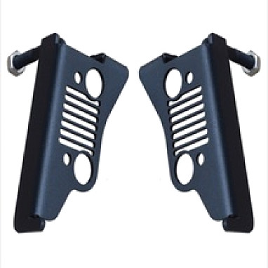 Image of a Jeep Wrangler  2 Pieces Steel Foot Rest Pegs Pedal Jeep Style