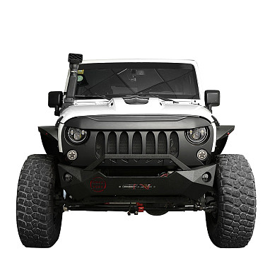 Image of a Jeep Wrangler Angry Grilles Jeep Wrangler JK  ABS Demon Grid Style Front Grill Grille matte black