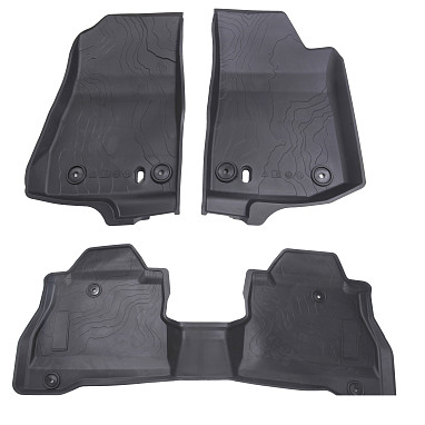 Image of a Jeep Wrangler JEEP Gladiator JT Parts   3D-Moulded Floor Mats for Jeep Gladiator JT