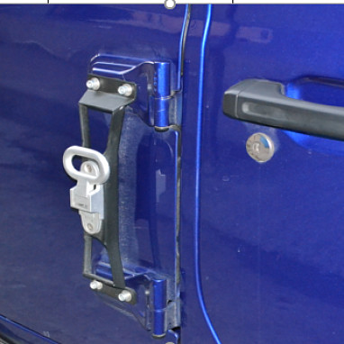 Image of a Jeep Wrangler  Jeep Wrangler 2019~ JL Heavy Duty Door Hinge Side Foot Step Steel (Matte Black) Price for EACH