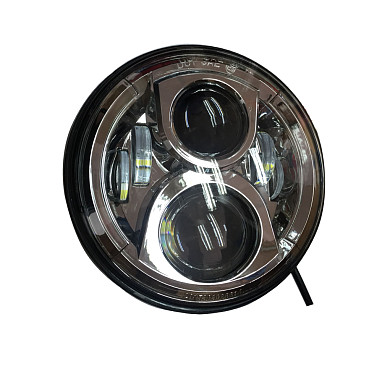 Image of a Jeep Wrangler    Jeep  Wrangler  Chrome LED head lamp without LED ring (Pair)