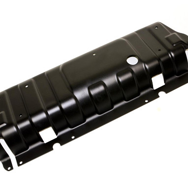 Image of a Jeep Wrangler     Jeep Wrangler JK AEV style Splash Guard / Skid Plate material: steel (AEV front bar only)