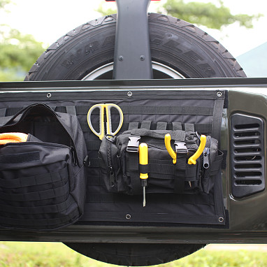 Image of a Jeep Wrangler  Jeep Wrangler JK Tailgate Storage Bag  J323
