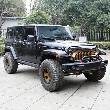 Image of a Jeep Wrangler Wheel Arch Flares Jeep Wrangler JK  Upgrade to JL Front Fender flares with Led lights and inner fender kit (pair of front only)