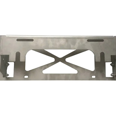 Image of a Jeep Wrangler  Front Bar License Plate Mounting Bracket
