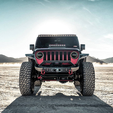 Image of a Jeep Wrangler Front Bumpers Jeep Wrangler  JL JL1128 Offroad Front Bumper Car Bumpers