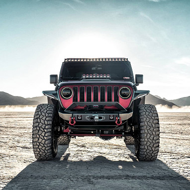 Image of a Jeep Wrangler NEW JEEP JL PARTS Jeep Wrangler  JL & JT  Offroad Front Bumper Car Bumpers