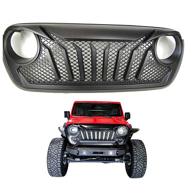 Image of a Jeep Wrangler NEW JEEP JL PARTS Jeep Wrangler JL &JT Angry Grille 1003