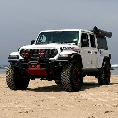 Image of a Jeep Wrangler JEEP Gladiator JT Parts   Jeep Wrangler JL & JT Gladiator 2024 New style Grille with front camera insert