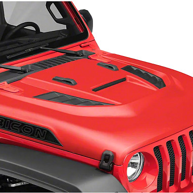 Image of a Jeep Wrangler NEW JEEP JL PARTS Jeep Wrangler JL   RUBICON style Bonnet