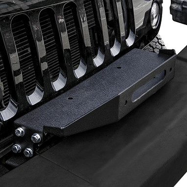 Image of a Jeep Wrangler Brackets Jeep Wrangler  JK  Winch Mounting Steel Internal Winch Plate