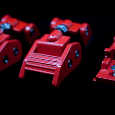 Image of a Jeep Wrangler Bonnets   Heavy Duty Bonnet Hood Lock Catch Kit (Red)