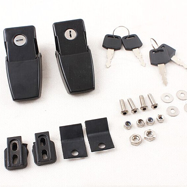 Image of a Jeep Wrangler  Bonnet Hood Lock Catch Kit With Key And lock