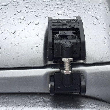 Image of a Jeep Wrangler Bonnets    Jeep JK Heavy Duty Bonnet Hood Lock Catch Kit (Black)