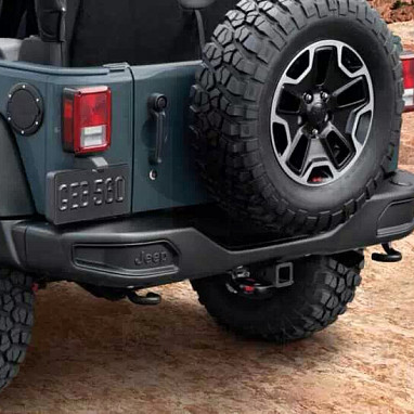 Image of a Jeep Wrangler  Jeep Wrangler JK 10th Anniversary Style Rear Offroad Bumper 
