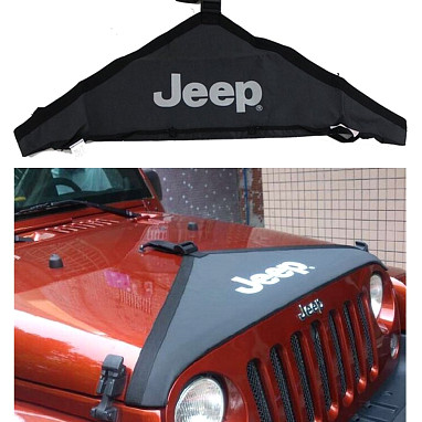 Image of a Jeep Wrangler Accessories Jeep Wrangler JK Front End Bra T-Style Protector Kit  J116