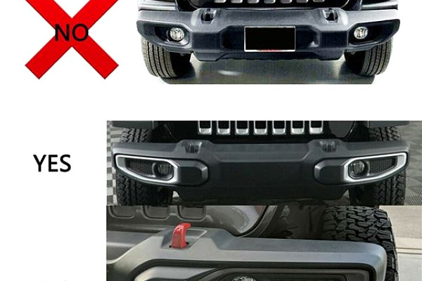 Picture of a Jeep Wrangler JL & Gladiator JT  LED Fog Lights (Pair) for 10th Anniversary Mopar Rubicon Front Bumper  Number 2