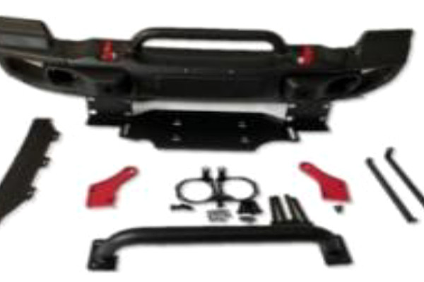 Picture of a 10th Anniversary Mopar Rubicon Style Front Bumper (Large angle Corner ,Parking Sensor compatible, with U-Bar) for Jeep Wrangler JL & Gladiator JT  Number 5