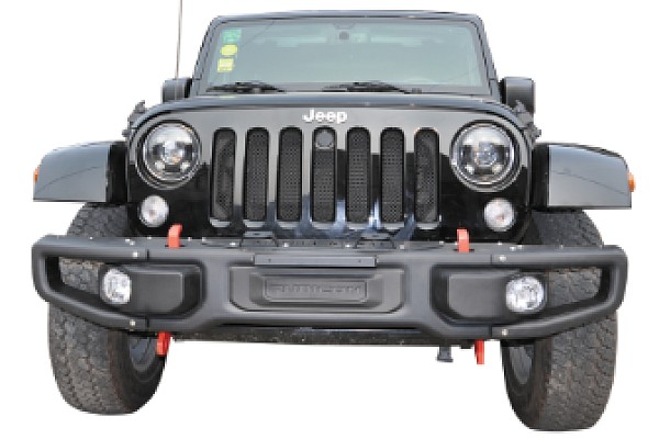 Picture of a 10th Anniversary Rubicon Style Steel Front Bumper for Wrangler JK (Winch Cradle, Recovery Hooks, Fog Lamps) Number 5