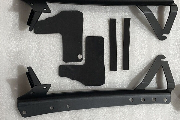 Picture of a Jeep  Wrangler JK 52 inch Mounting Brackets with A-Pillar Light Mounting Holder for LED lights bar   (Pair) Number 2