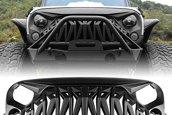 On Sale: Jeep Wrangler JK ABS Armor Style High Flow Front Grill Grille  matte black - Jeep Wrangler Angry Grilles - Jeep Wrangler Offroad  Accessories & Parts in Brisbane