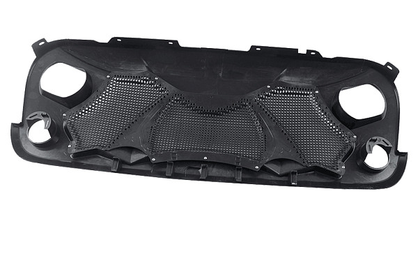 Picture of a  Jeep Wrangler JK ABS  Cobra Style High Flow Front Grill Grille matte black Number 2