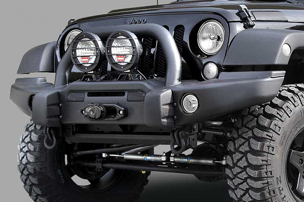 Picture of a AEV Style Front Bumper with Winch Cradle, Bullbar, Tow Rings  Number 4