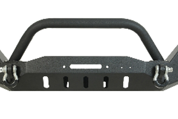 Picture of a Jeep Wrangler JK Tactical Edge Heavy Duty Steel Bumper with LED Lights and U-Bar   Number 2