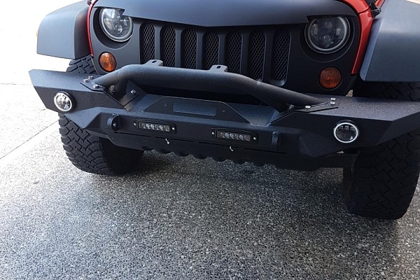Picture of a JW0900 Style LED Power Steel Front Winch Bull Bar Number 1