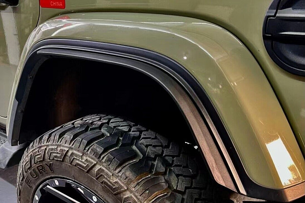 Picture of a Jeep Gladiator  JT Fender Extensions fit on OEM fenders 4pcs Number 4