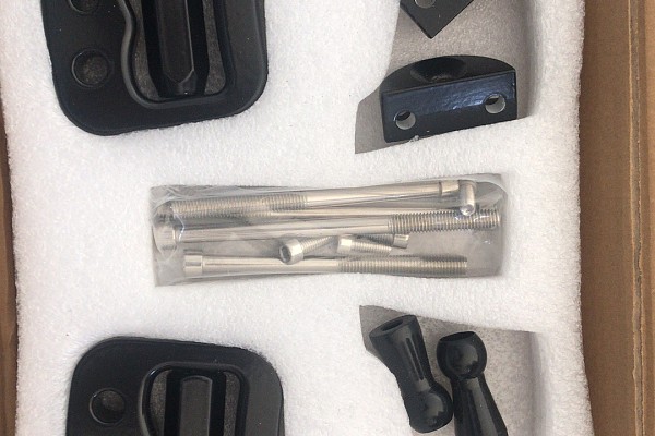 Picture of a Jeep JK Wrangler 07~17 Pair Black aluminum Front Grab Handle Grip Accessory Number 3