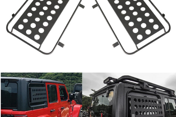 Picture of a Jeep JL Wrangler JL Side Window Armor Aluminum Alloy for   Pair  Number 2
