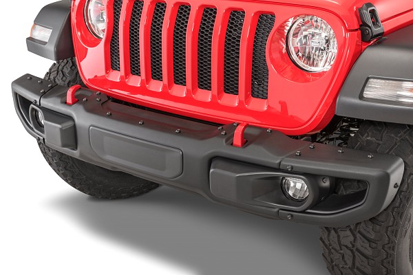 Picture of a Jeep Wrangler JL 1049  Mopar Rubicon Style Steel Front Bumper Number 2