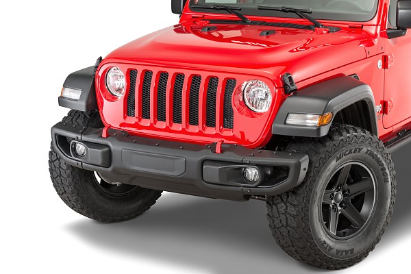 Picture of a Jeep Wrangler JL 1049  Mopar Rubicon Style Steel Front Bumper Number 1