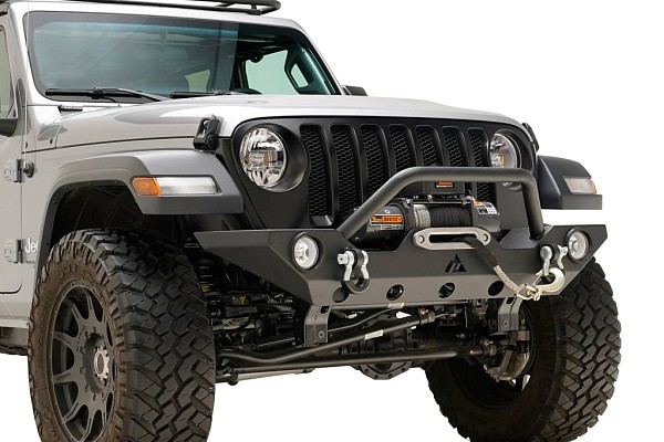 Picture of a Jeep Wrangler 2019 JL Premium Front Bumper (Matte-Black, incl. Fog Lights) 0001 Number 7