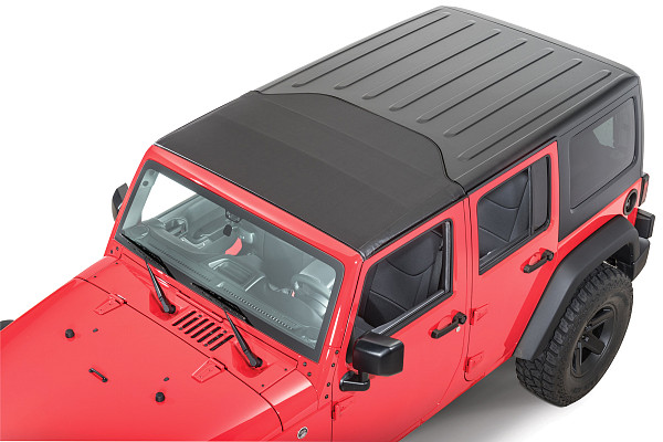 Picture of a Jeep Wrangler JK 07-18 Trektop Soft Half Top for Hardtop (canvas)