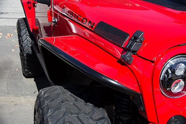 Picture of a Jeep Wrangler JK PS Style Set of Flares Extra wide (Front 10.75 inch, Rear 8 inch)