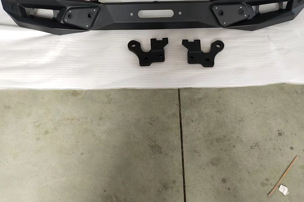 Picture of a Jeep Wrangler JK TopFire Blade Style Steel Front Full Width Bull Bar Number 3
