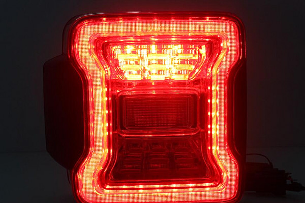 Picture of a Jeep Wrangler JK Tail Lights in JL Style (ADR compliant) Pair 5019  Number 2