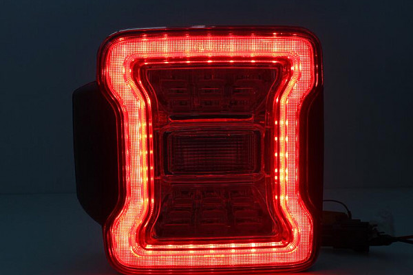 Picture of a Jeep Wrangler JK Tail Lights in JL Style (ADR compliant) Pair 5019  Number 3