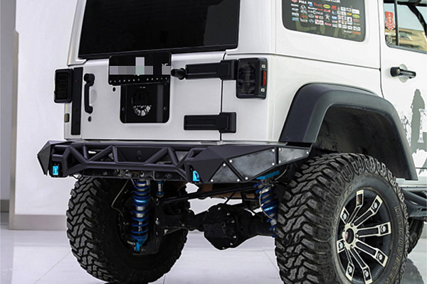 Picture of a Jeep Wrangler JL Long Style Rear  Bumper full width (steel) Number 1