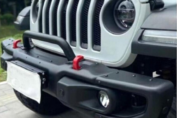 Picture of a Jeep Wrangler JL & Gladiator JT  U bar Hoop fit  10th Anniversary  Rubicon Front bumper (Steel) Number 4