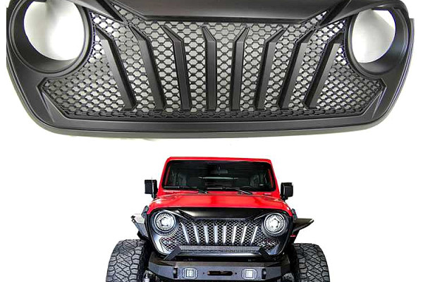 Picture of a Jeep Wrangler JL &JT Angry Grille 1003 Number 1