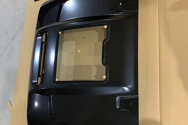 Picture of a See-Through Steel Bonnet Hellcat Style for Jeep Wrangler JL & JT Gladiator  Number 3