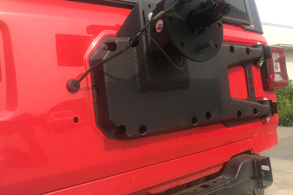 Picture of a Jeep Wrangler  JL Oversized Spare Tire Mounting Bracket Kit Number 6