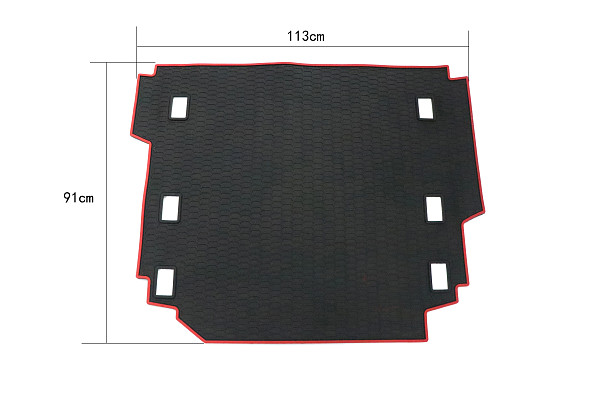 Picture of a Jeep Wrangler  JL  4 Door Rear Cargo Mat Tray Trunk Mat with Sound Hole Number 5
